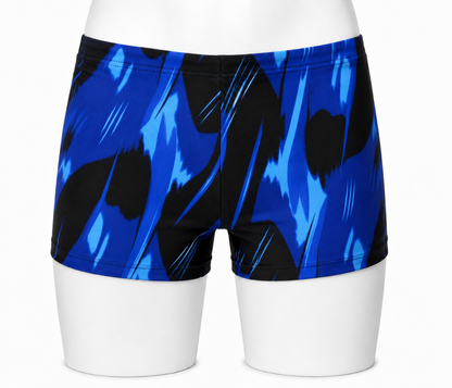 Men's Shorts in a black and blue print (Colour: P40)