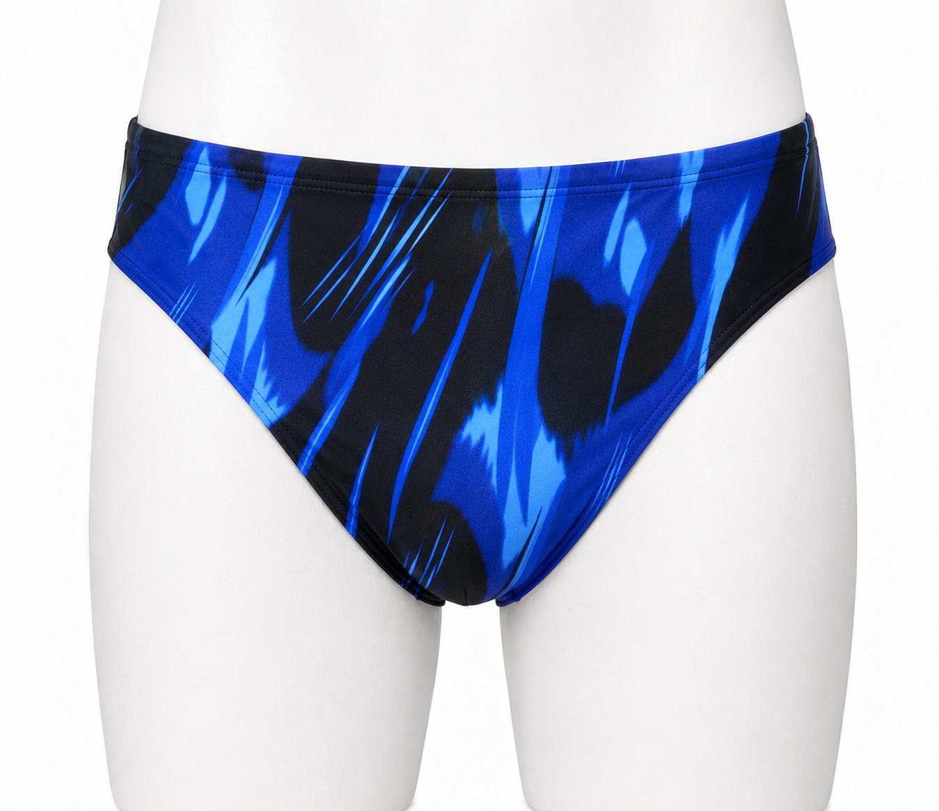 Men's Cossies in a black and green print (Colour: P40)