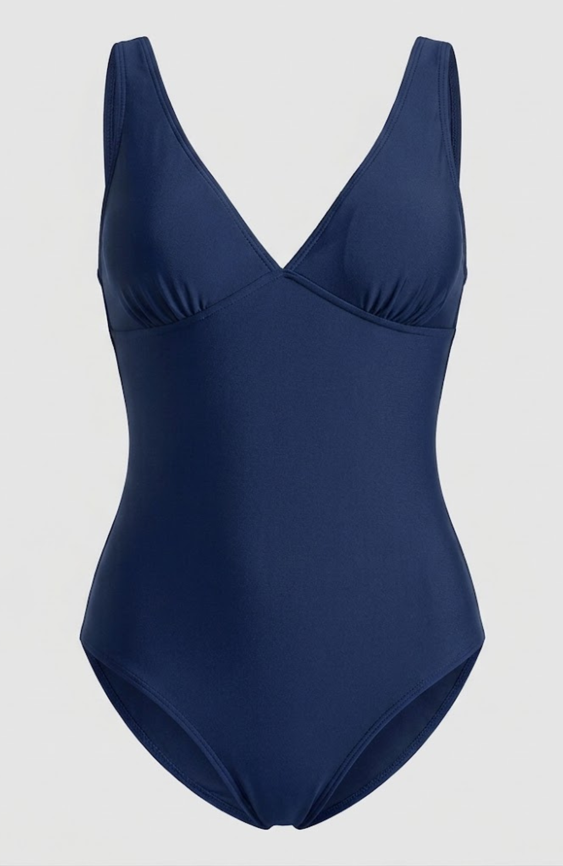 Sunlover Swimwear Model wearing a one piece navy blue bikini (Colour: NVY)