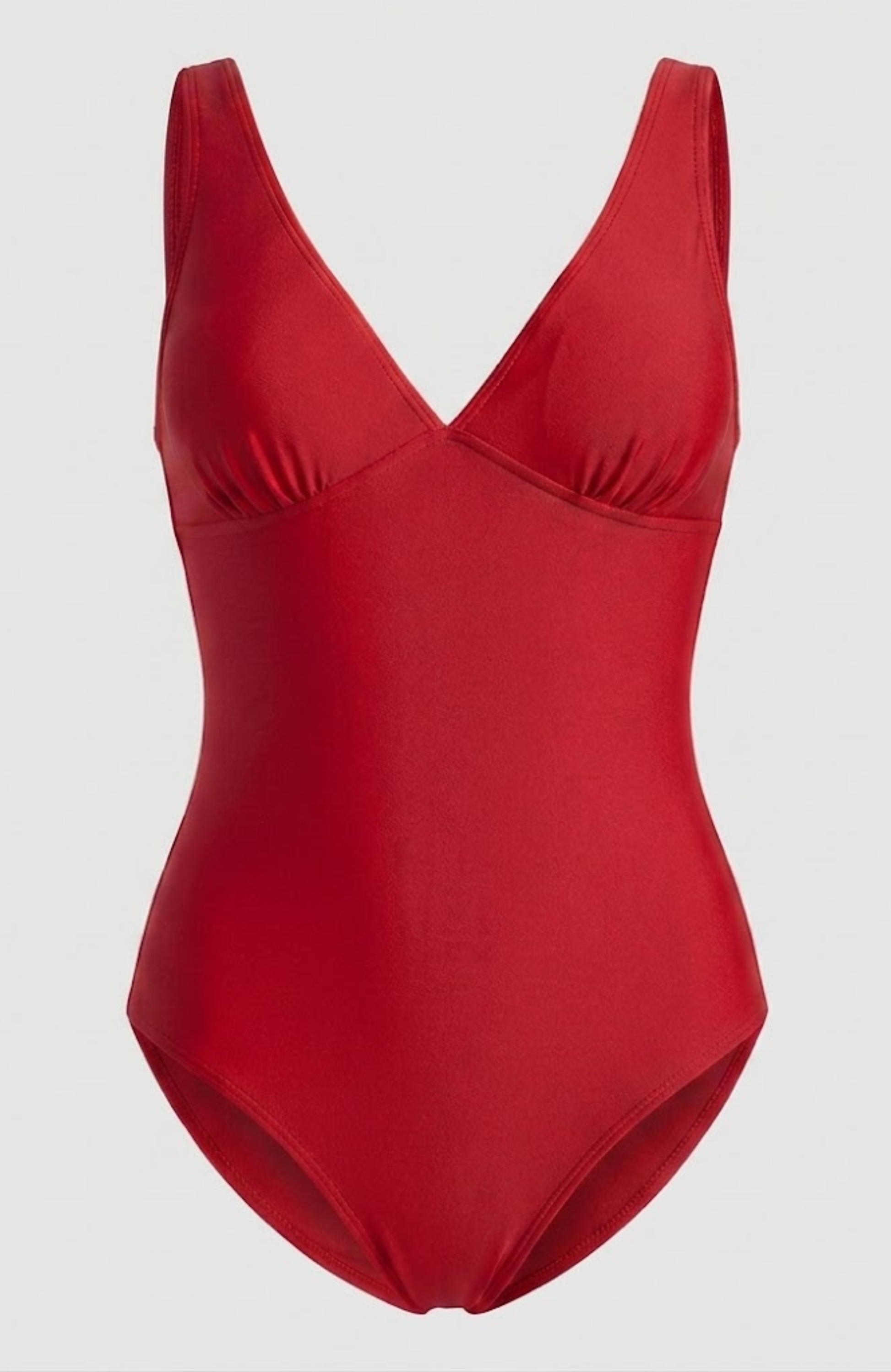 Sunlover Swimwear Model wearing a one piece red bikini (Colour: RED)